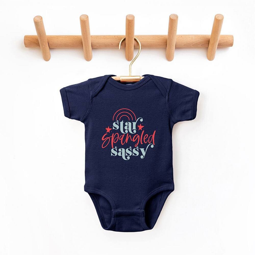 Боди Sassy Baby с блестками и звездами The Juniper Shop, белый — фото 2