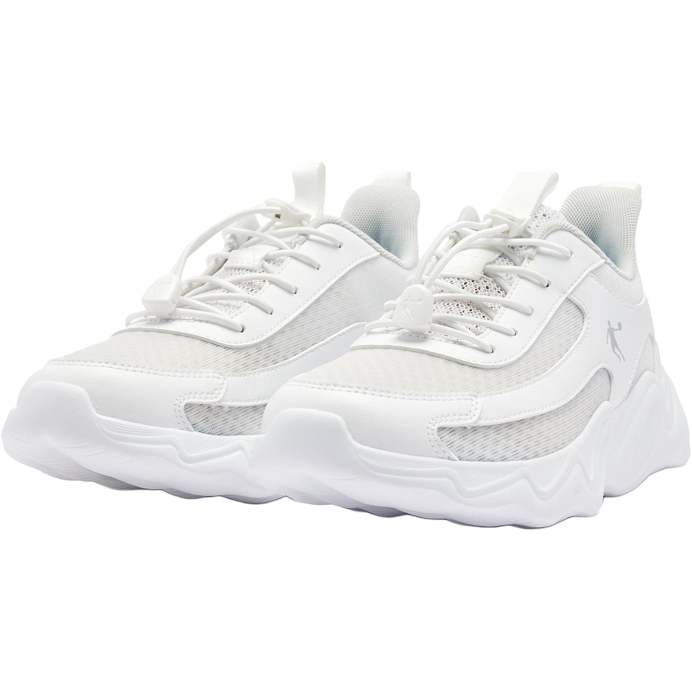 QIAODAN Wind Leap нескользящие износостойкие низкие детские кроссовки white — фото 4