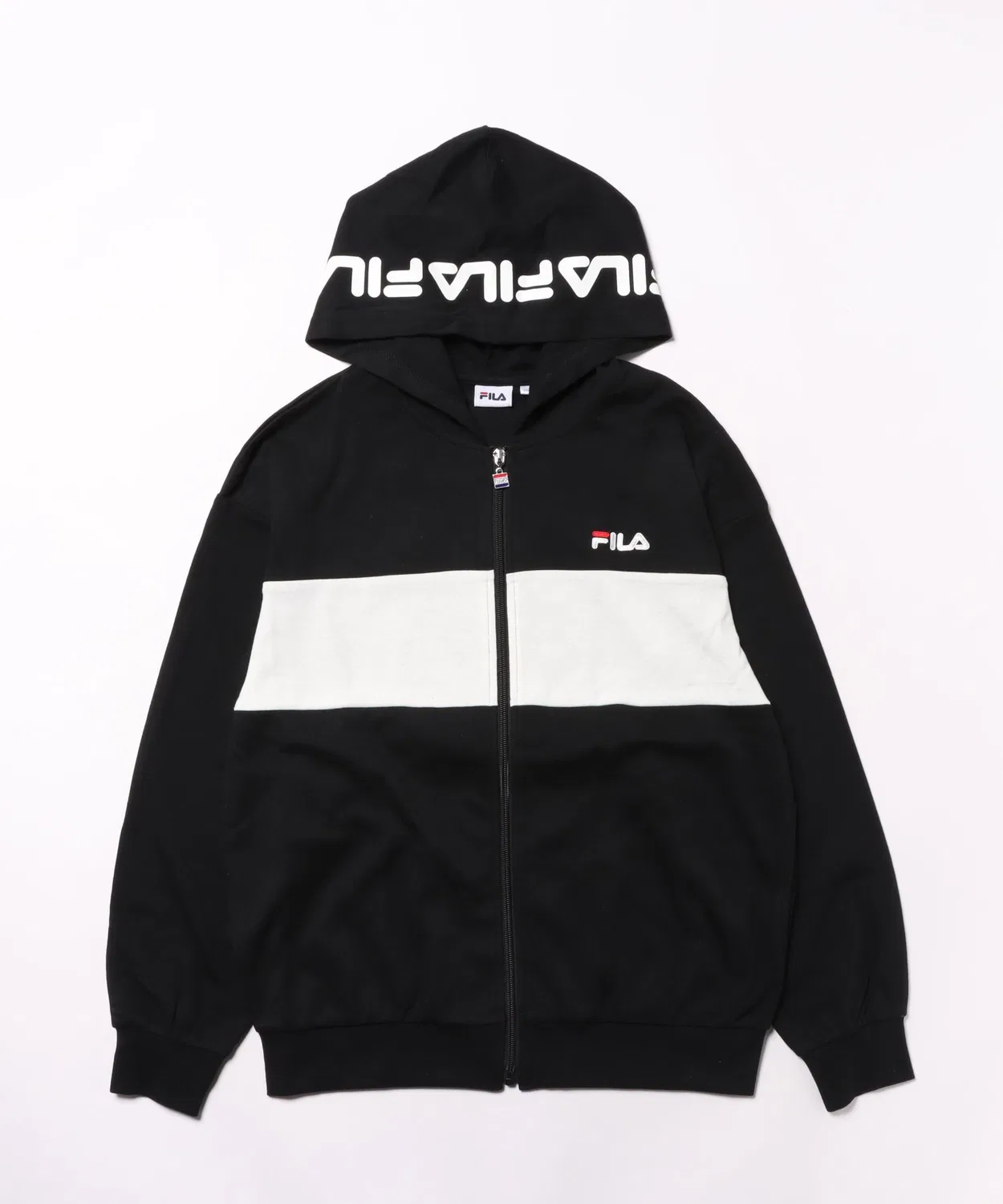 Куртка FILA с капюшоном, чёрная