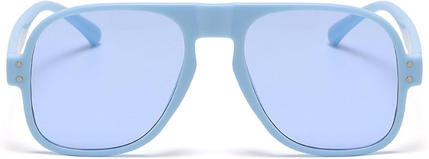 

Модные солнцезащитные очки-пилот большого размера для женщин, в стиле ретро, ​​конфетных цветов, для мужчин, трендовые синие и зеленые квадратные солнцезащитные очки UV400 mincl, Blue