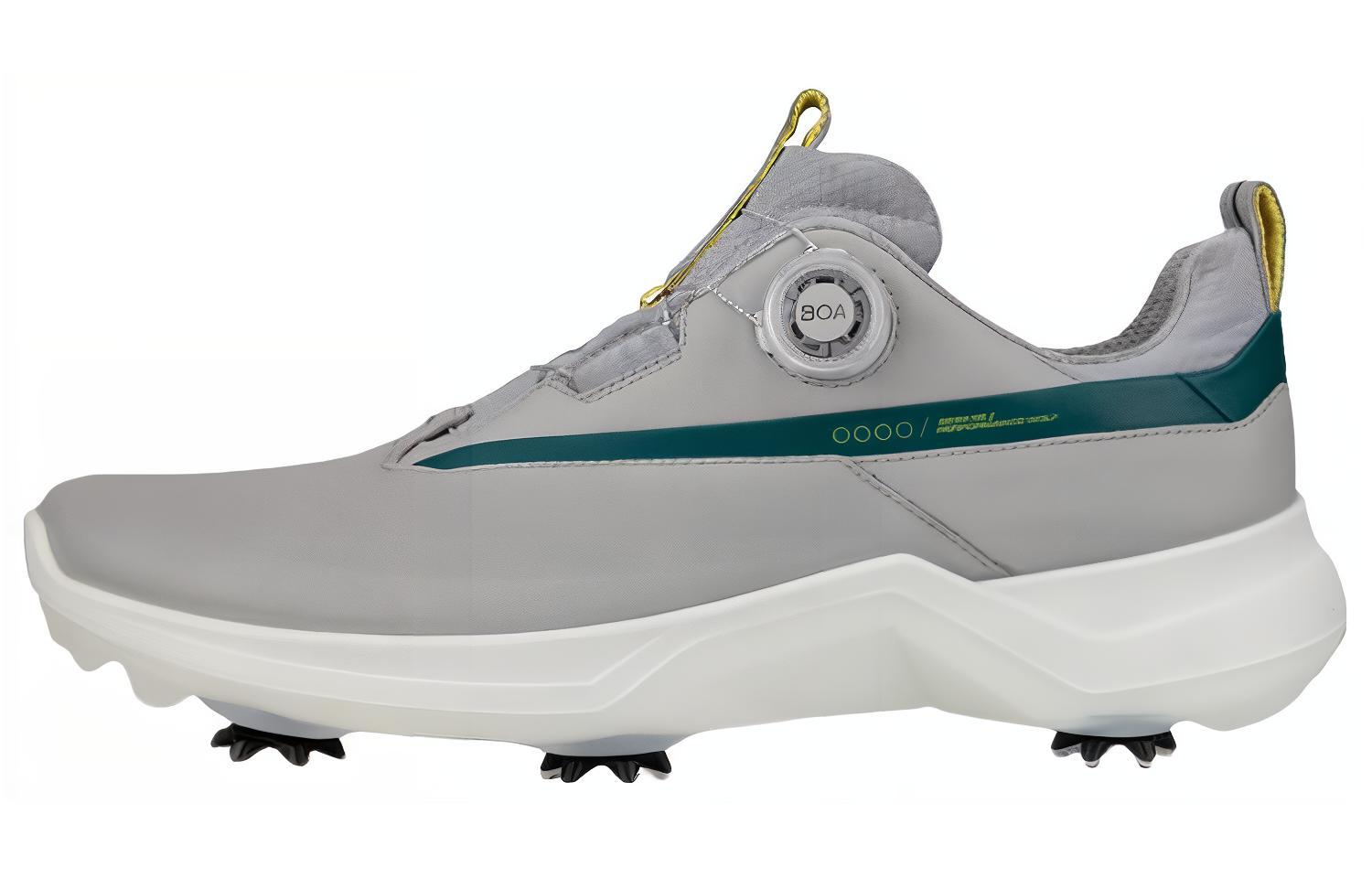 

Водонепроницаемые низкие повседневные туфли мужские серо-зеленые Ecco