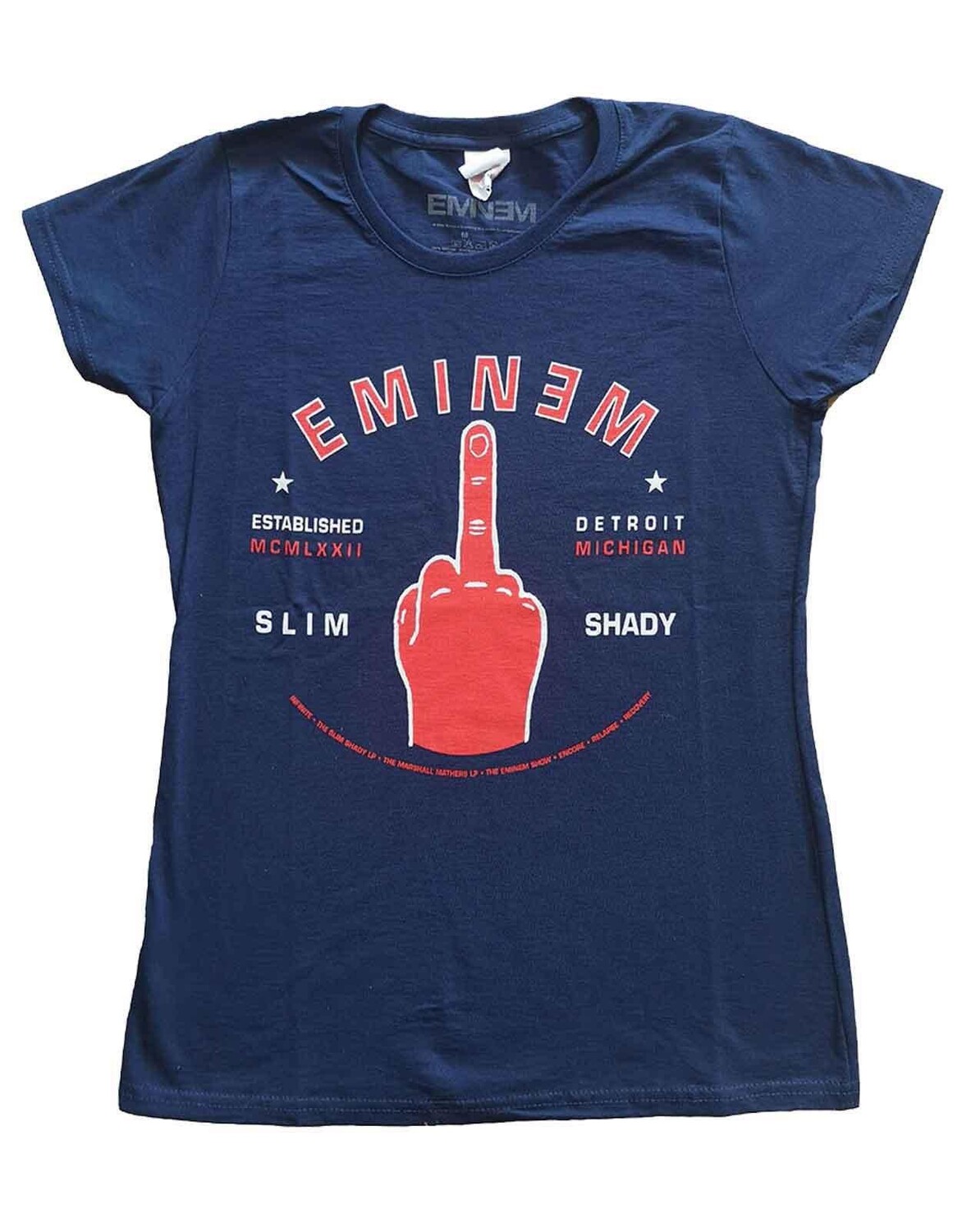 

Футболка скинни Detroit Finger Eminem, темно-синий