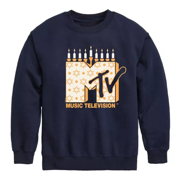 

Мальчиковая флисовая толстовка Hanukkah Crew MTV для возраста 8-20 лет Licensed Character, синий