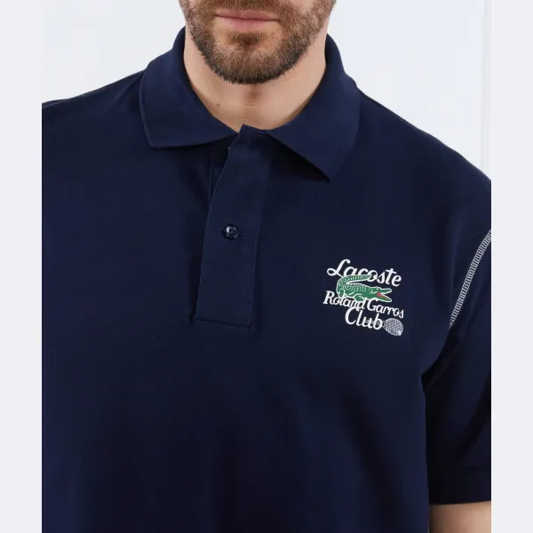 Рубашка поло свободного кроя Lacoste, синий — фото 3