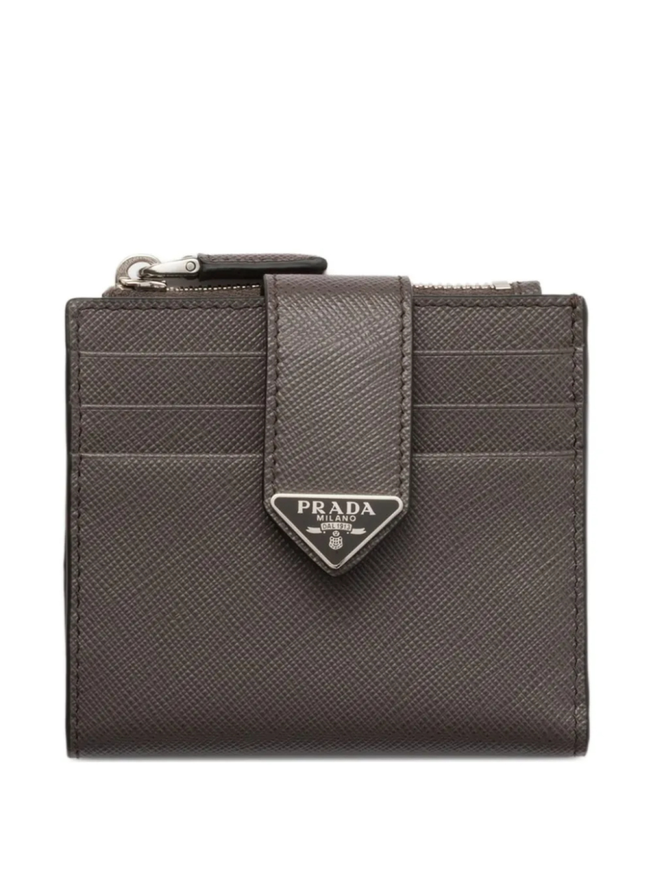 

Prada картхолдер из сафьяновой кожи, серый