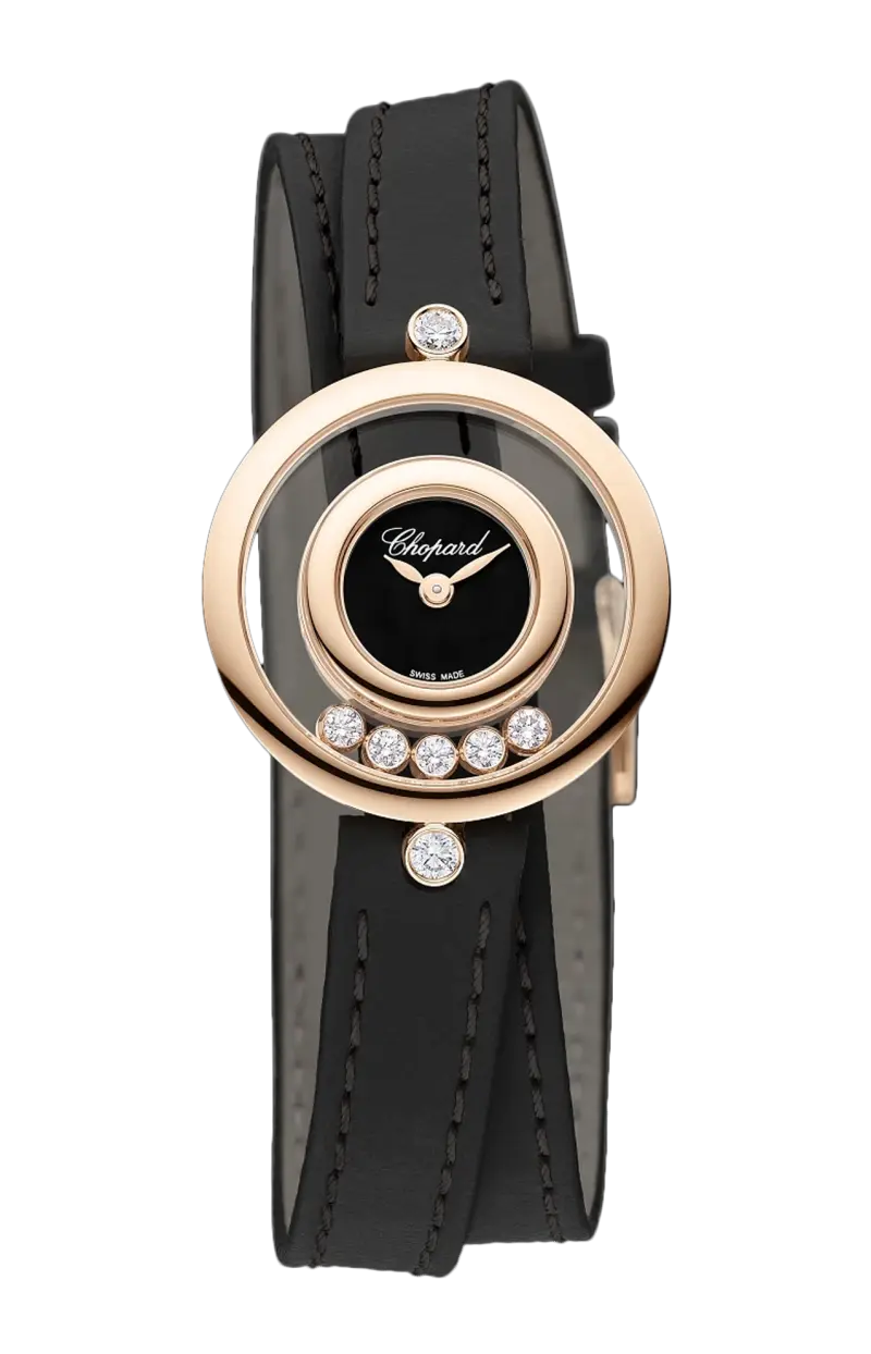 

Happy diamonds icons 26 мм, кварц, этичное розовое золото, бриллианты - 209415-5004 CHOPARD