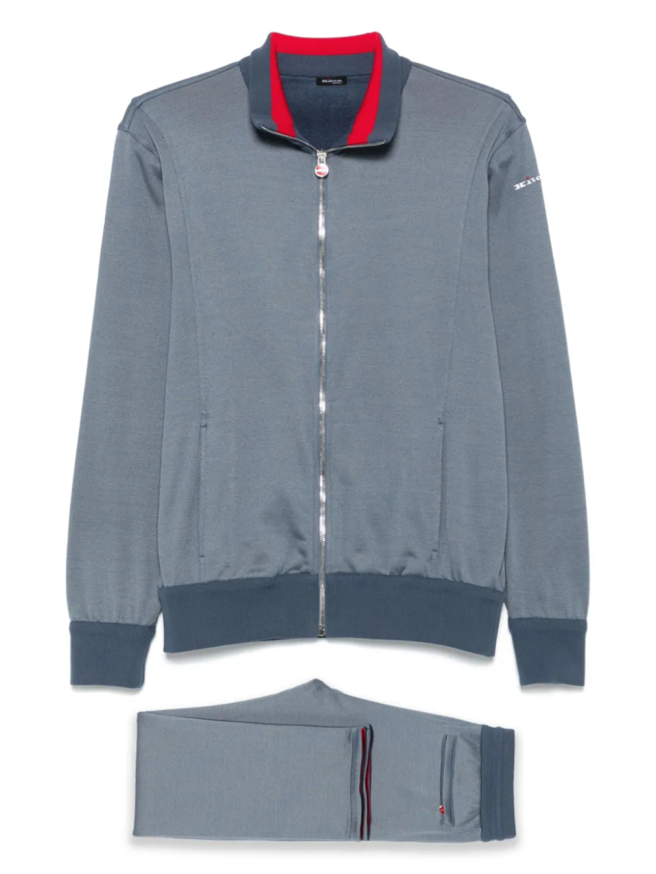 

Спортивный костюм с вышитым логотипом Kiton, синий
