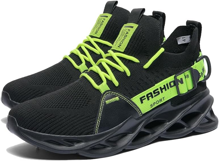 

Мужские кроссовки для бега с нескользящей подошвой, для тенниса и ходьбы, стиль Blade, модные спортивные кроссовки для тренировки и зала Odipon, черный