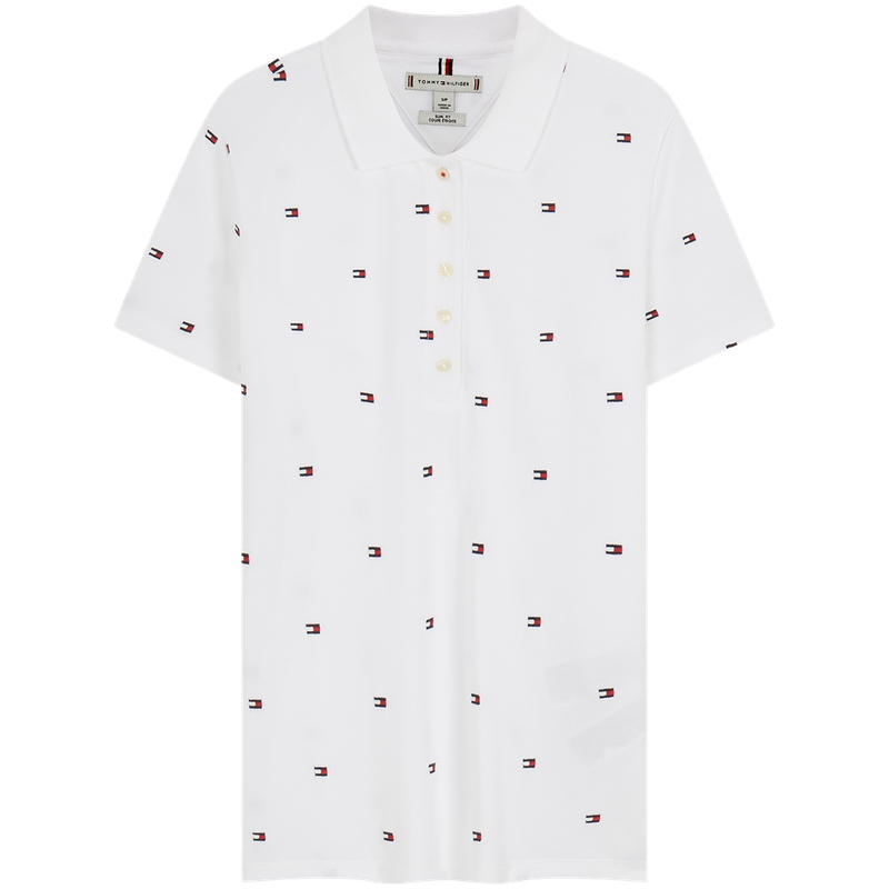 Женская поло Tommy Hilfiger, экрю