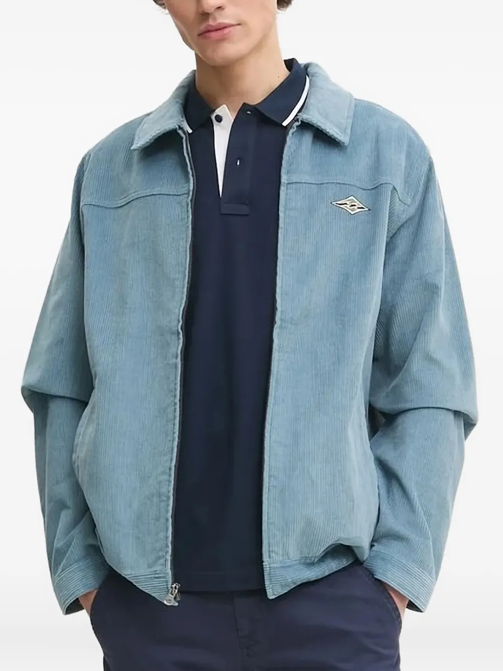 

Вельветовая вышитая куртка Billabong, синий