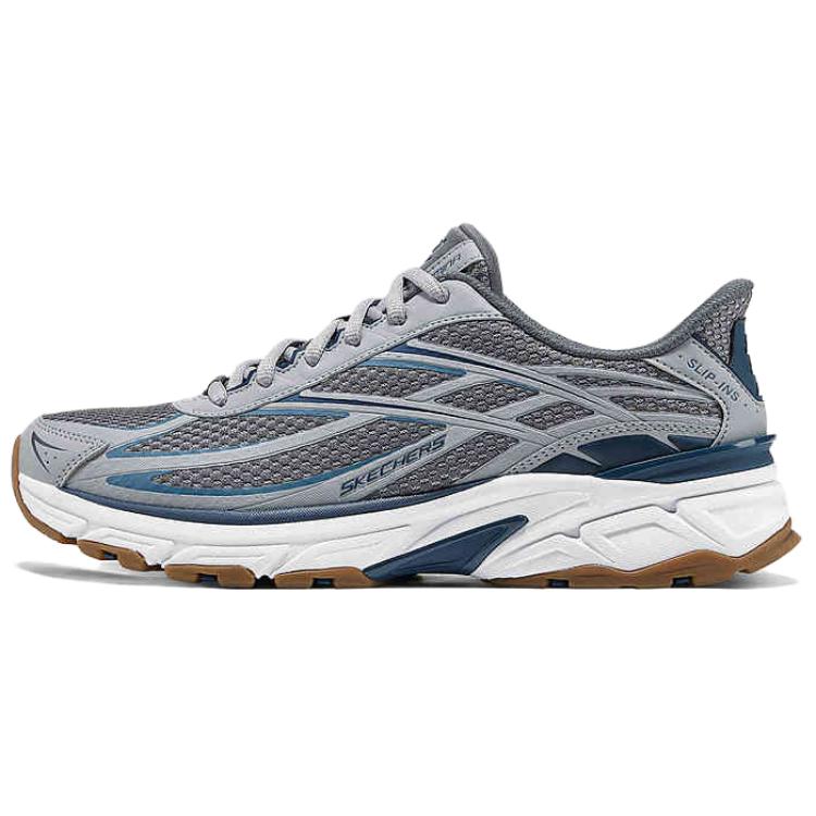 

Skechers Низкие повседневные кроссовки Silver Wing, устойчивые к истиранию, мужские, серо-синие