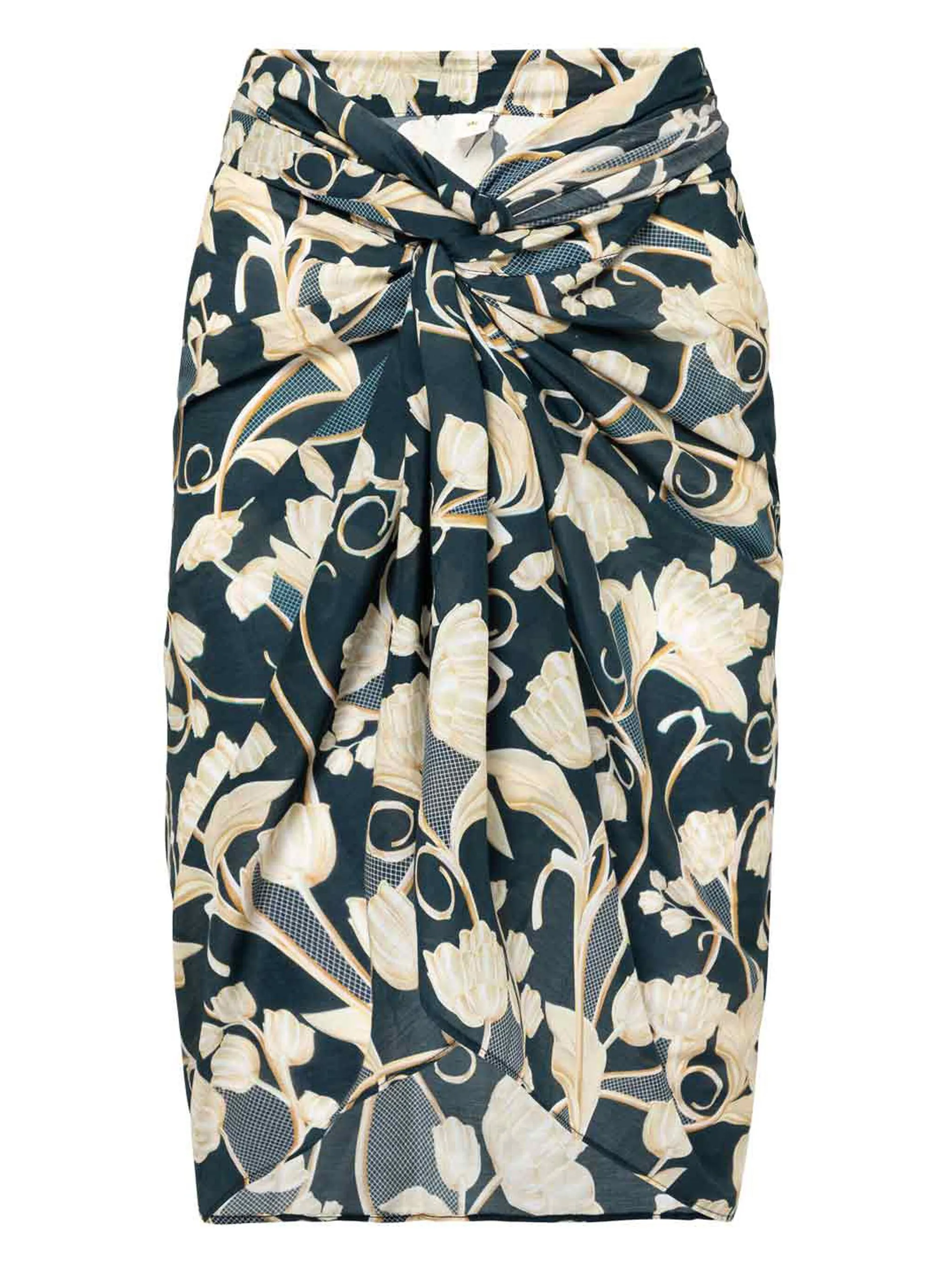 

Парео Emelina Perla с цветочным принтом Agua By Agua Bendita, синий