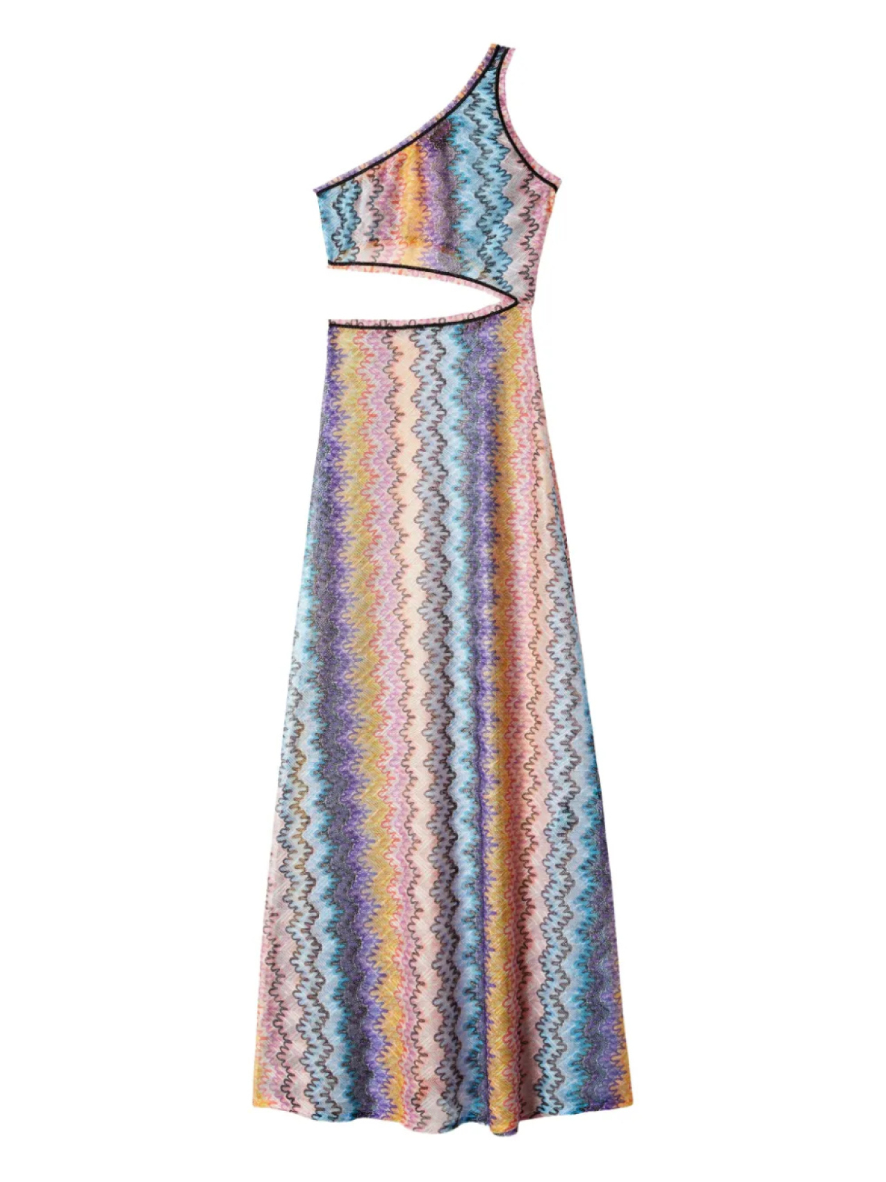 

Платье с узором зигзаг Missoni, синий