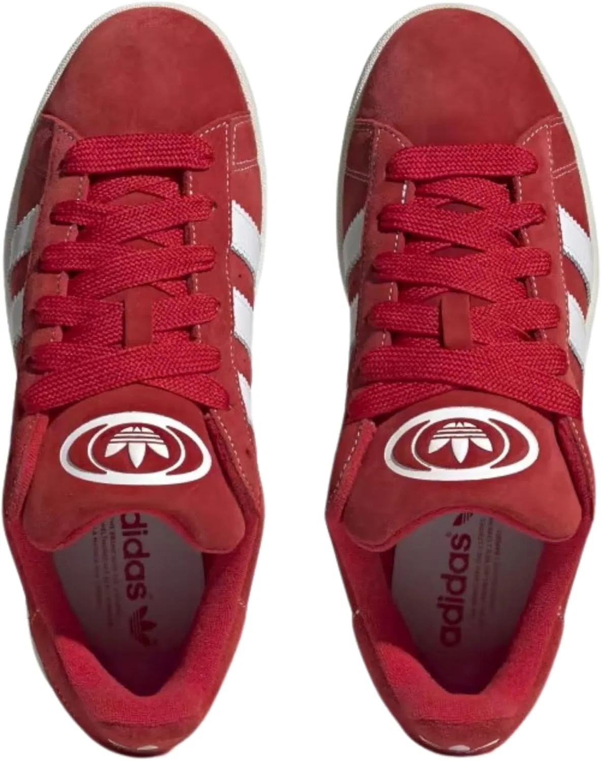 Кроссовки мужские adidas Campus 00s, цвет Better Scarlet/Cloud White/Off White — фото 2