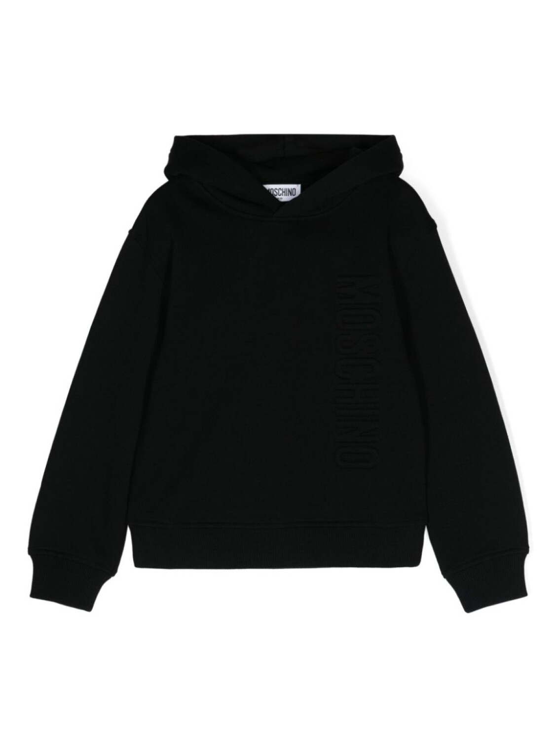 

Moschino Kids худи с вышитым логотипом, черный