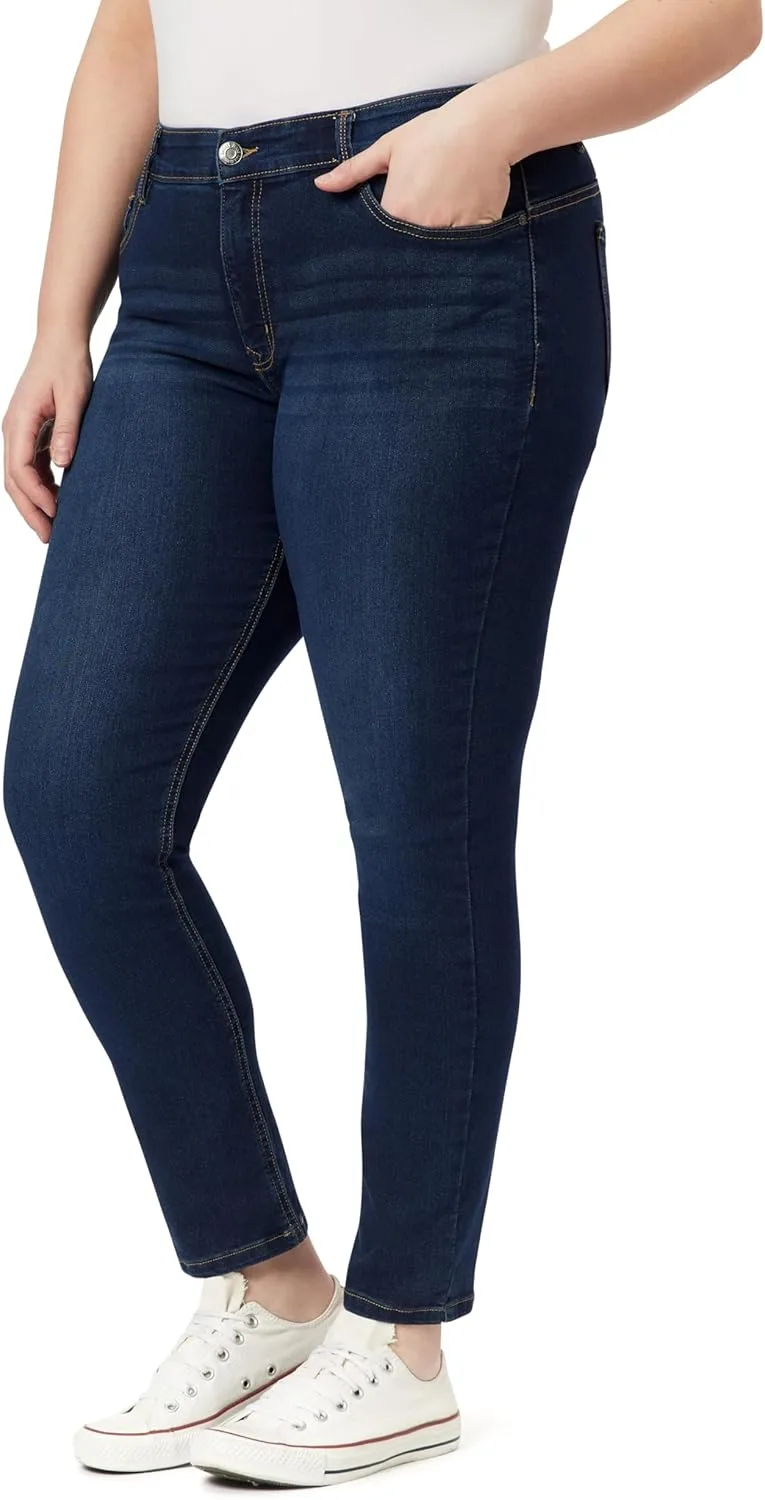 

Angels Forever Young Women's 360 Sculpt Skinny Mid-Rise Jeans