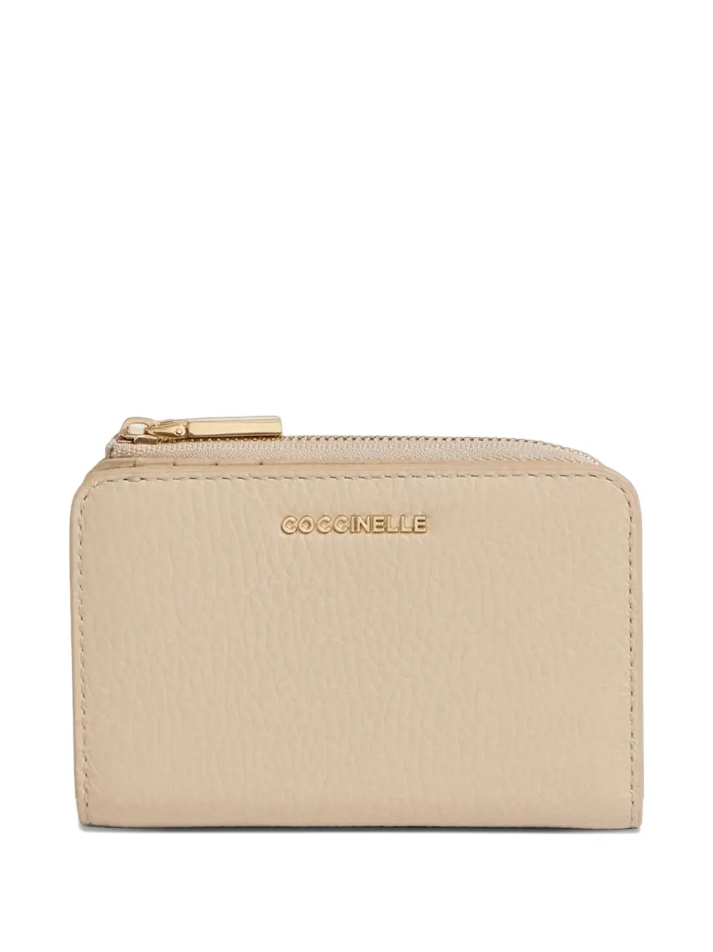

Кошелек с нашивкой-логотипом Coccinelle, бежевый