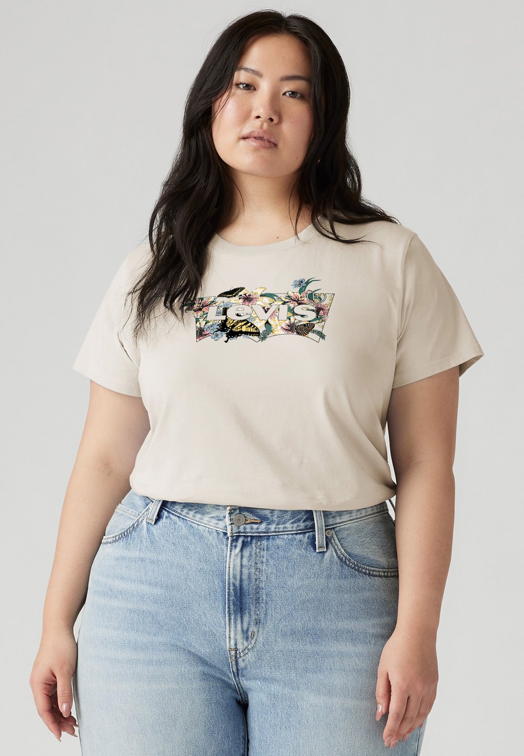 

Футболка с принтом PERFECT TEE Levi's Plus, белый