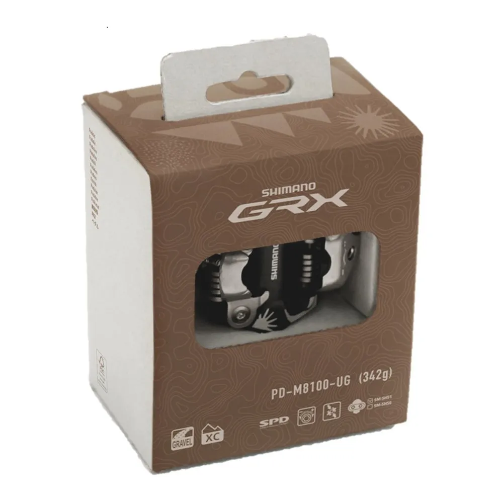 

Педали Shimano M8100-UG SPD GRX, коричневый