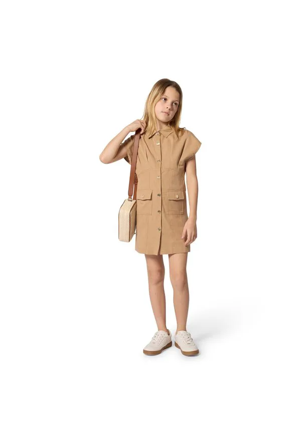 Платье-Рубашка Michael Kors Kids, Stone