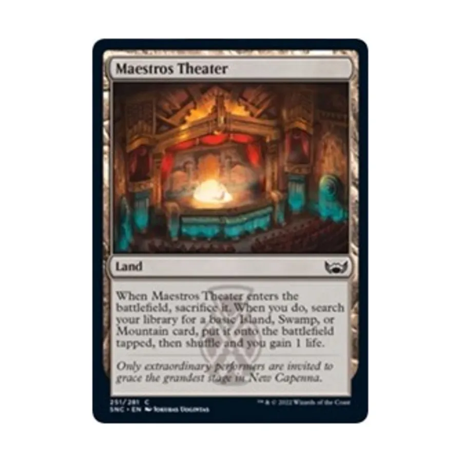 

CCG Театр Маэстрос (К), MTG - Streets of New Capenna