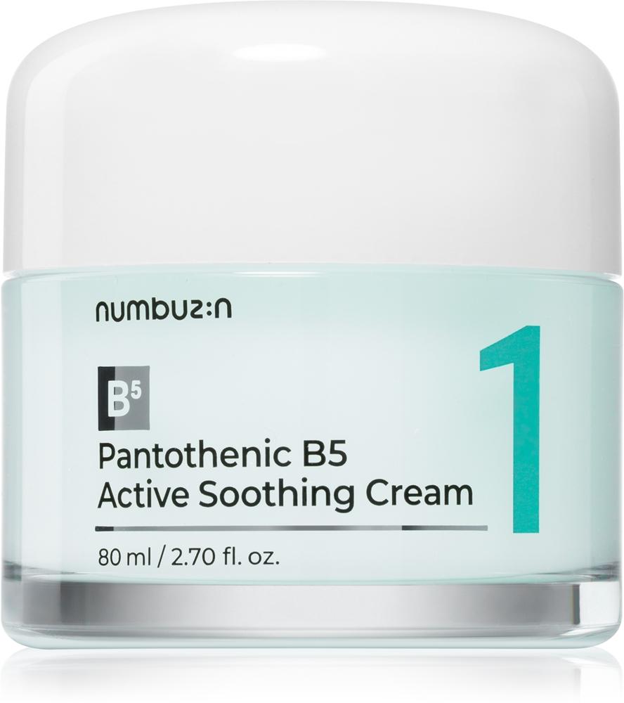 

№ 1 пантотеновый активный успокаивающий крем для лица с увлажняющим эффектом Numbuzin, 80 мл