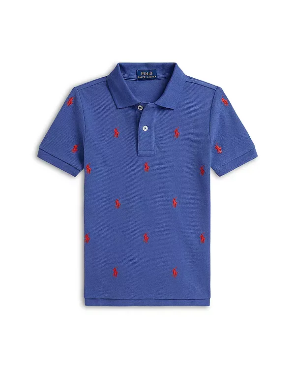 Поло-Рубашка из хлопковой сетки Polo pony - для маленьких детей Ralph Lauren, Multi
