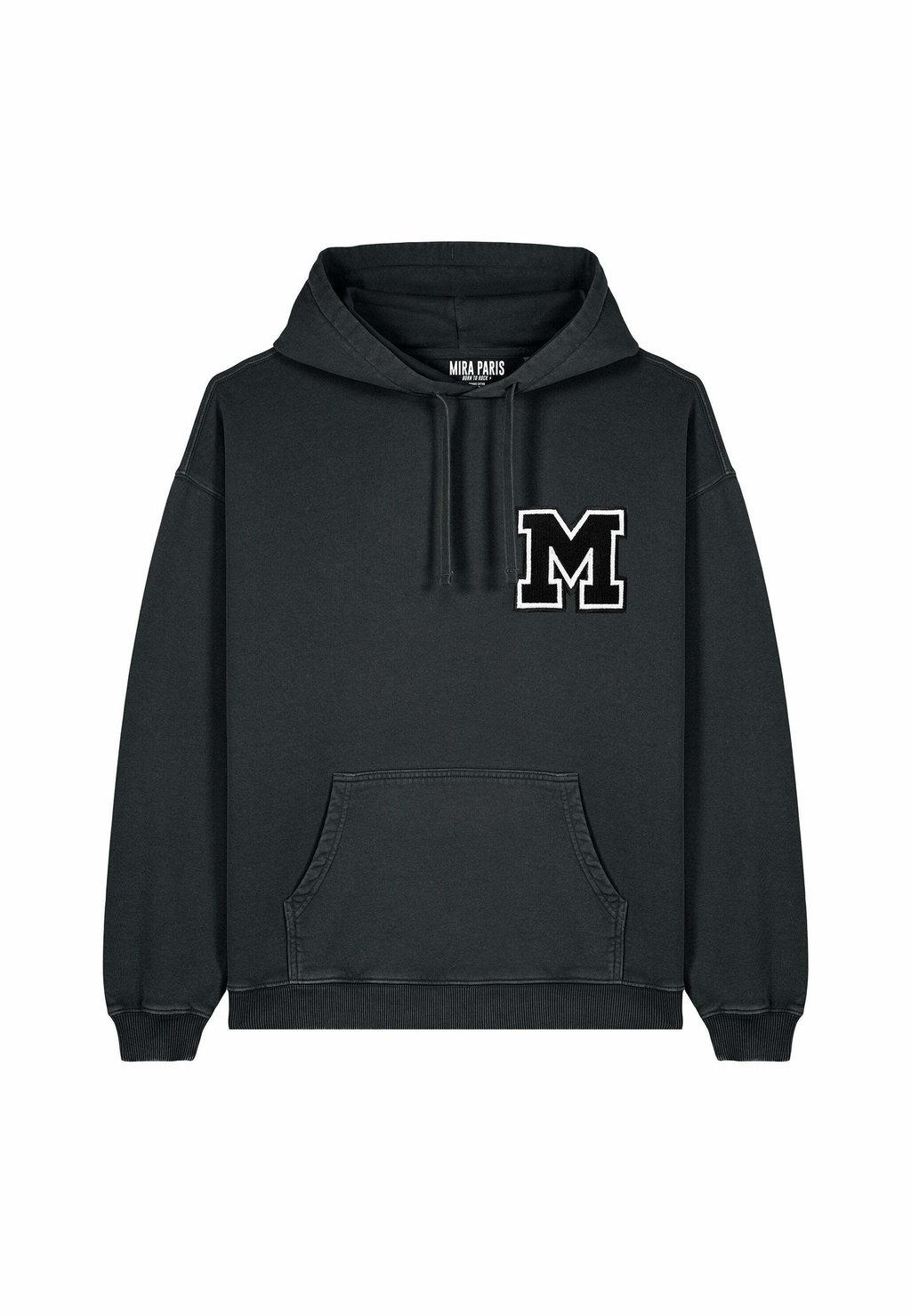 

Толстовка M LETTER VINTAGE EMBROIDERY - Hoodie Mira Paris, черный