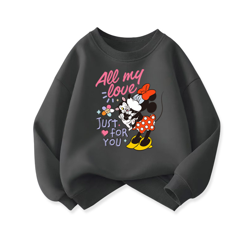 

Детский свитшот Disney, Polka Dot Minnie Charcoal
