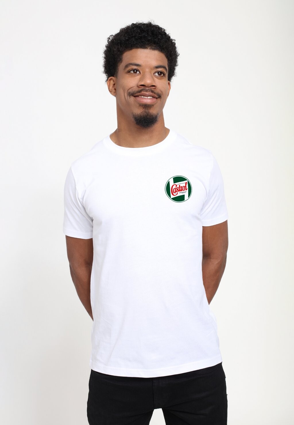 

Футболка с принтом Castrol Registered Logo Henry Tiger, белая