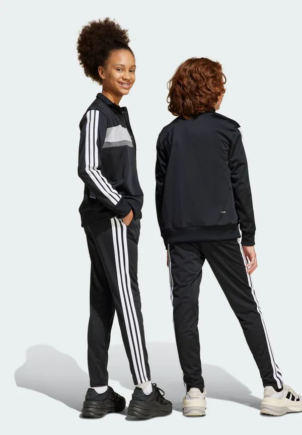 Спортивный костюм с 3 полосками seasonal essentials tiberio Adidas Performance, Black/White/Grey Two — фото 2