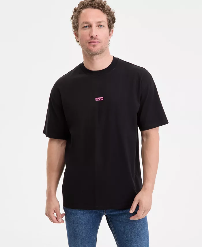 

Мужская футболка Niley с логотипом Hugo Boss, черный