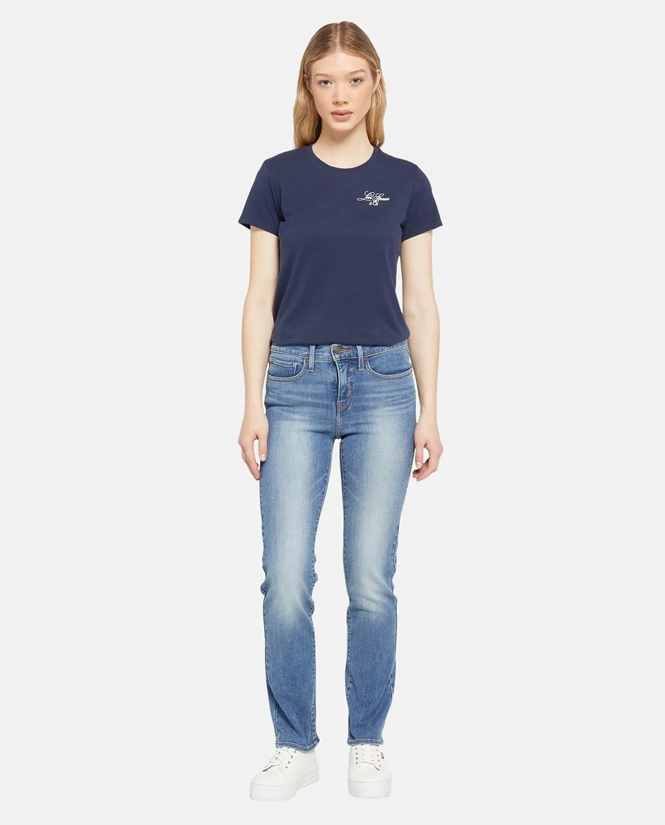

Женские джинсы 314 Shaping Straight со средней посадкой Levi's, синий