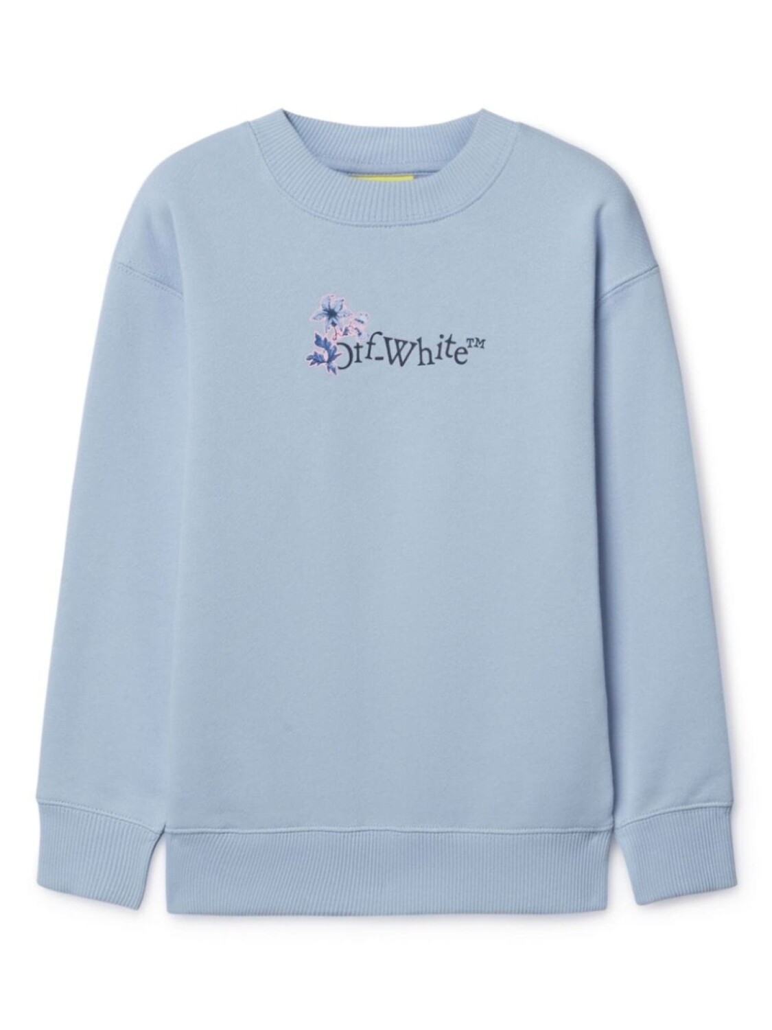 

Off-White Kids толстовка с логотипом Arrow Flowers, синий