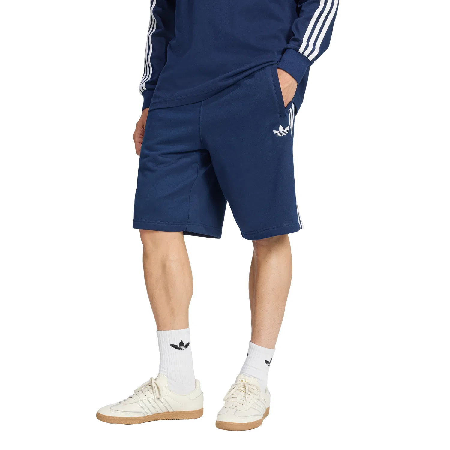 Мужские шорты 3-Stripes Night Indigo от Adidas — фото 4