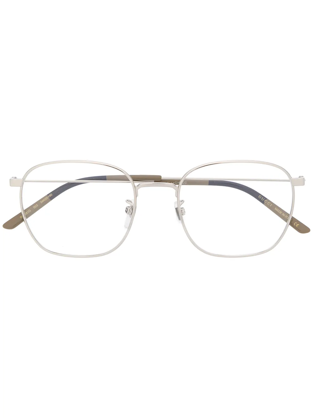 

Очки GG0681O в квадратной оправе Gucci Eyewear, серебяный