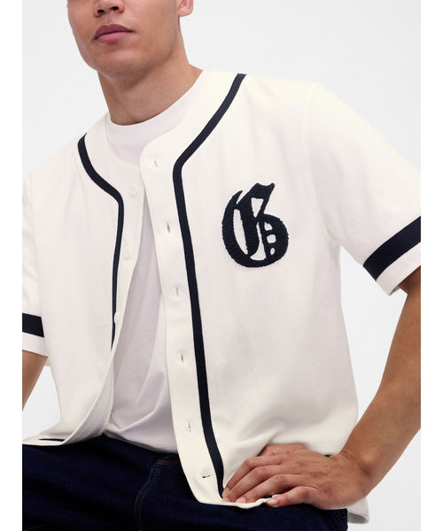 

Футболка бейсбольная, университетский стиль, с логотипом GAP, кремовый, Бежевый, Футболка бейсбольная, университетский стиль, с логотипом GAP, кремовый