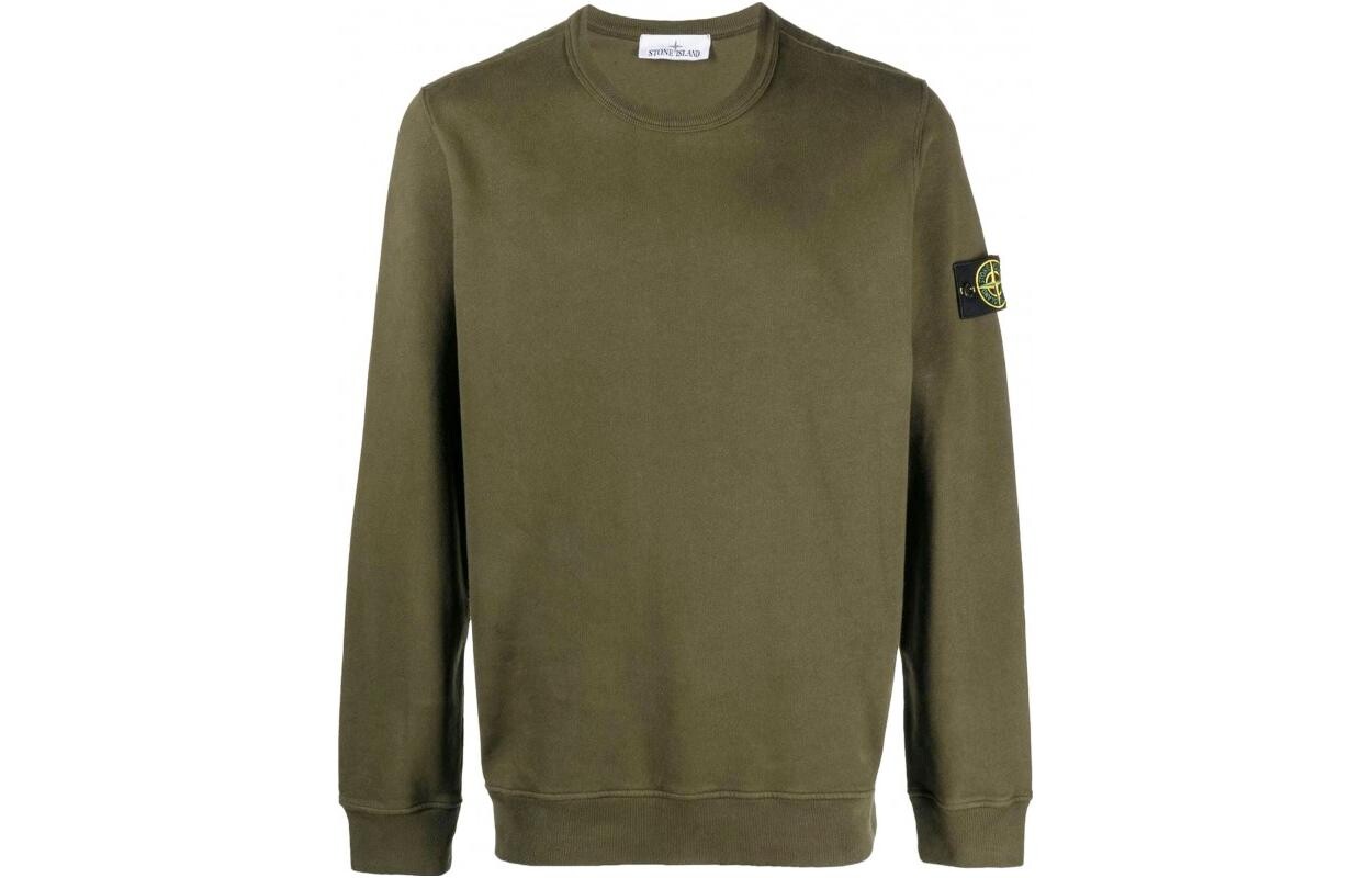 

Толстовка мужская оливково-зеленая Stone Island, оливково-зеленый