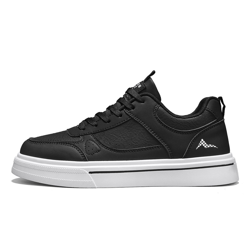 

ATONGMU Мужские скейтерские кроссовки низкие бежевые Black/White/Beige, цвет Beige