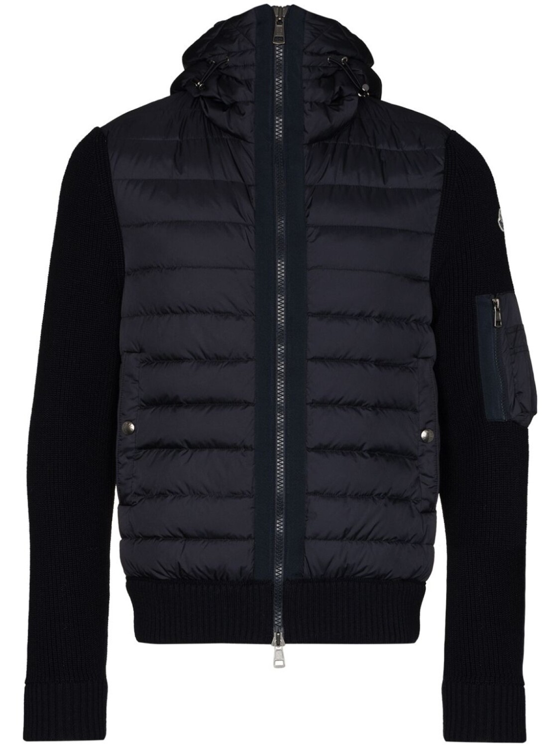 

Moncler куртка с дутыми вставками, синий