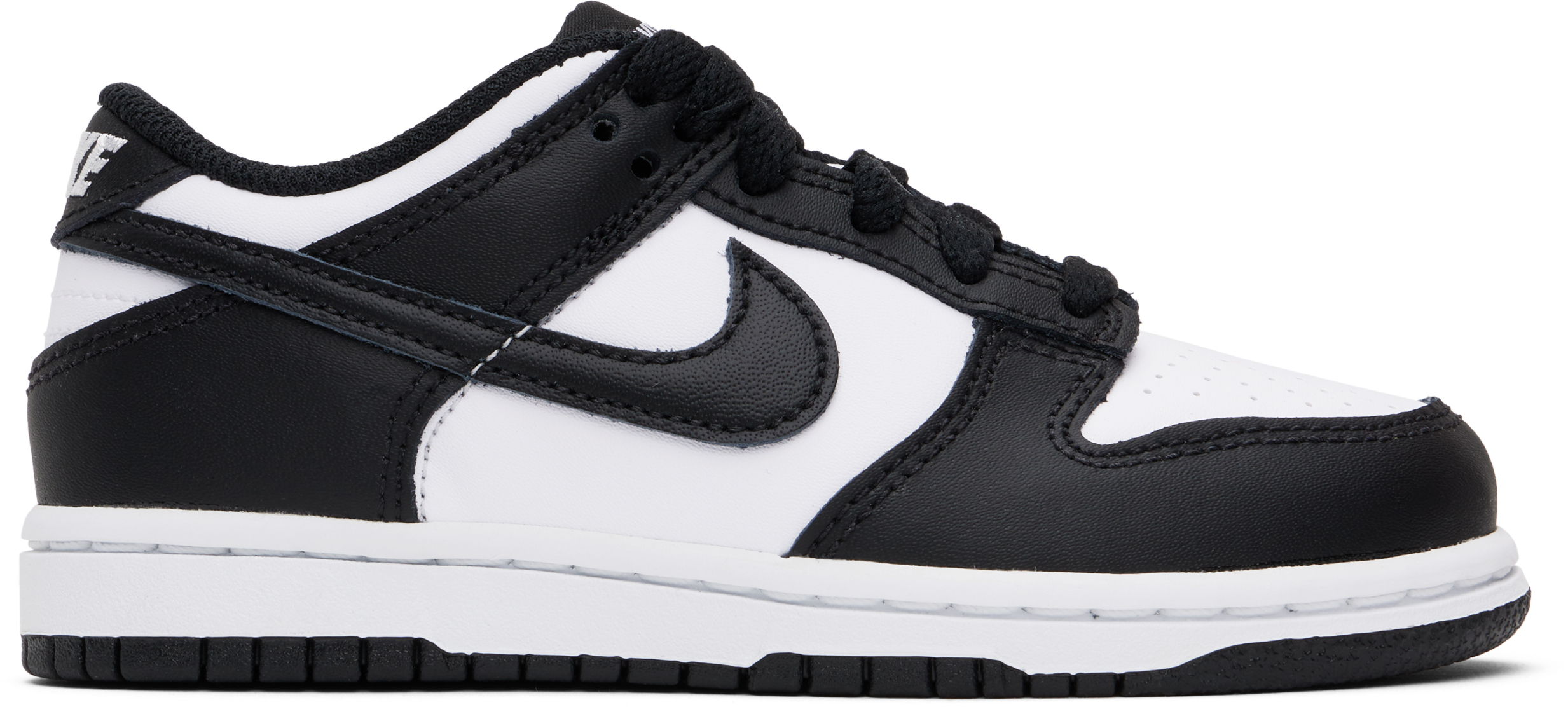 

Кроссовки Dunk Low для маленьких детей, белые и черные Nike