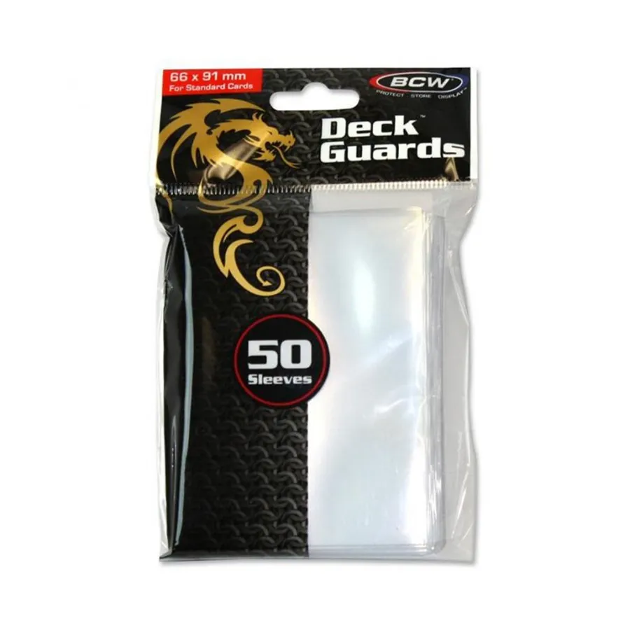 

Глянцевые конверты для карточек — прозрачные (10 упаковок по 50 шт.), Card Sleeves (BCW Supplies)