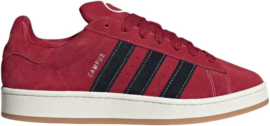 Кроссовки Adidas мужские Campus 00S с шнуровкой для повседневной носки - красные, красный