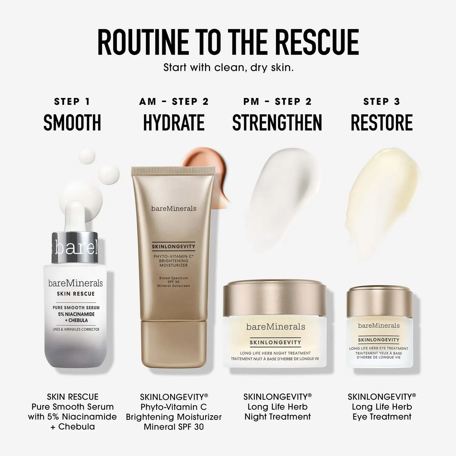 Сыворотка bareMinerals — SKIN RESCUE Чистая гладкая, 30 мл — фото 4