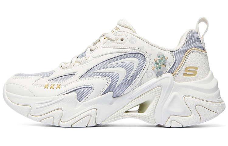 

Кроссовки Skechers Stamina V3 Lifestyle Shoes Women's Low-top White/Purple/Blue/Gold, белый/серый