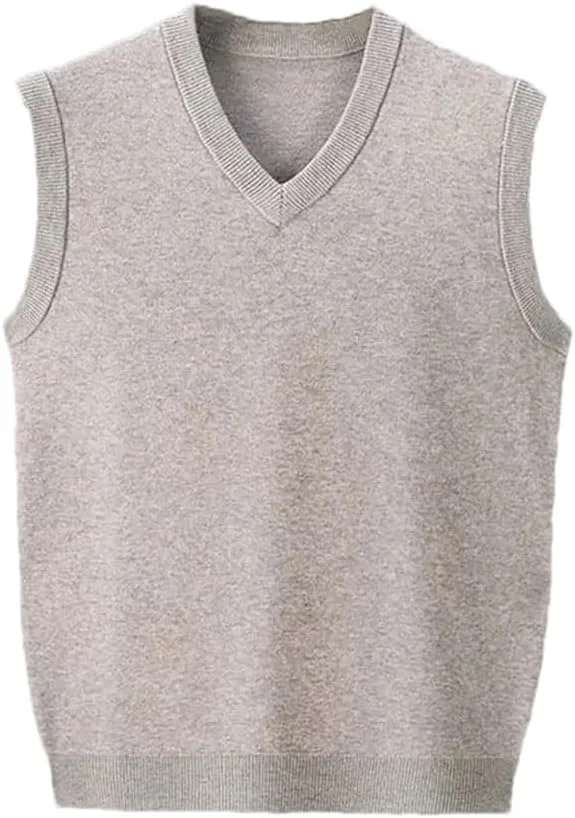 

Мужской свитер-жилет V-образным вырезом