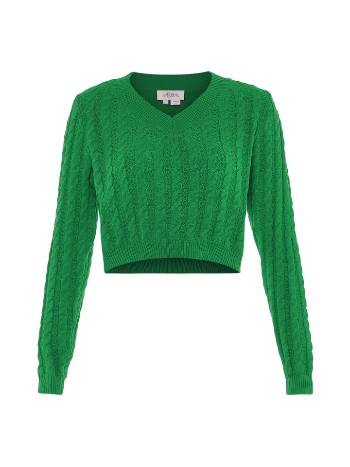 

Женский свитер травянисто-зеленого цвета faina