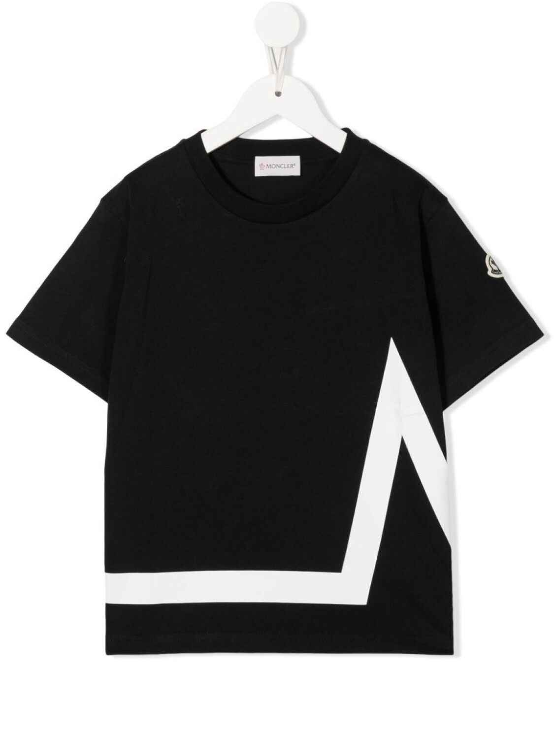 

Moncler Enfant футболка с логотипом, черный