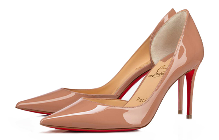 Ириза 85 мм Пампа Нюд Патентная Кожа Женская Christian Louboutin — фото 3