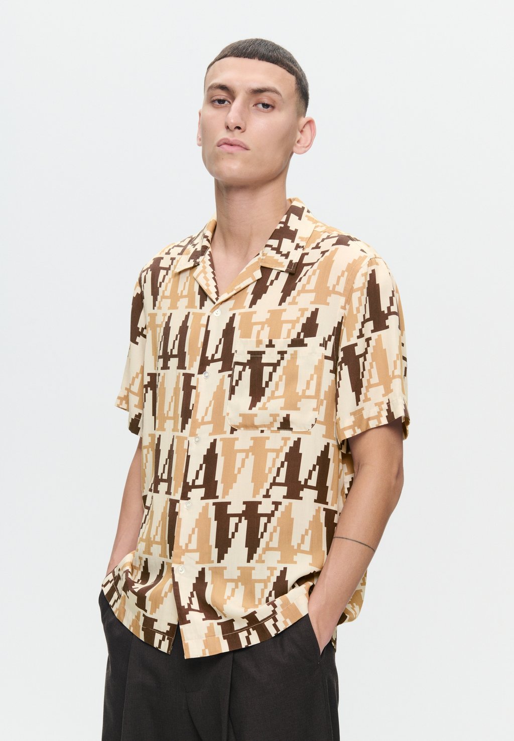 

Рубашка WW NOA BIT SINGLE POCKET DOUBLE A BY W.W., бежевый